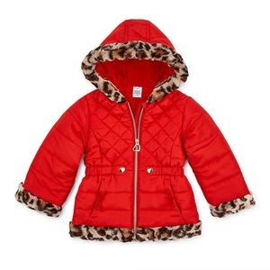 Toddler Girls Hooded Heavyweight Puffer jacket 2T